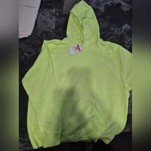 Nike Club Lime Green Pullover Hoodie